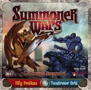 Summoner Wars: Elfy Feniksa vs Tundrowe Orki. Autor: Dauch Colby. Dadada.pl Okładka książki Summoner Wars: Elfy Feniksa vs Tundrowe Orki