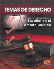 Temas de Derecho. Autor: Fernandez Jose Antonio, Rosa de Juan Carmen. Dadada.pl Okładka książki Temas de Derecho