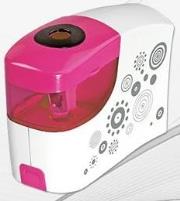 Okładka książki Temperówka na baterie różowo-biała