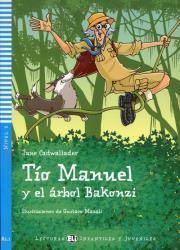 Okładka książki Tio Manuel y el arbol Bakonzi + CD
