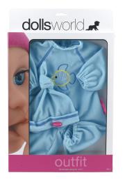 Opakowanie Ubranka Deluxe + czapeczka niebieski