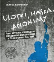 Ulotki, hasła, anonimy. Autor: Dardzińska Joanna. Dadada.pl Okładka książki Ulotki, hasła, anonimy