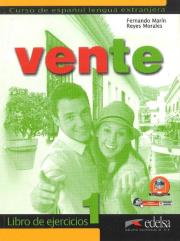 Vente 1 ćwiczenia. Autor: Marin Fernando, Morales Reyes. Dadada.pl Okładka książki Vente 1 ćwiczenia