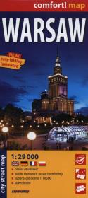 Opakowanie Warsaw city street map 1:29 000
