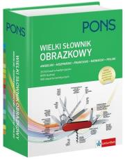 Okładka książki Wielki słownik obrazkowy angielski hiszpański francuski niemiecki polski