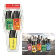 Opakowanie Zakreślacz Boss Mini Heroes 3 kolory STABILO