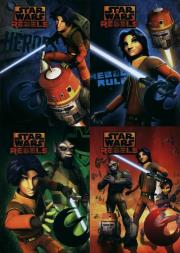 Opakowanie Zeszyt A5 Star Wars Rebels w trzy linie 16 kartek 15 sztuk mix