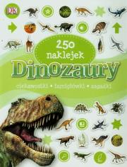 Okładka książki 250 naklejek - Dinozaury