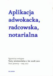 Aplikacja adwokacka, radcowska, notarialna. Autor: Bogusław Gąszcz, Sebastian Pietrzyk, Michał Kiełb. Dadada.pl Okładka książki Aplikacja adwokacka, radcowska, notarialna