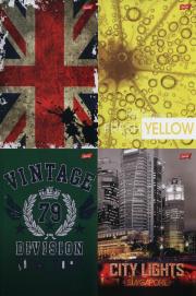 Opakowanie Brulion B5 w kratkę 160 kartek 5 sztuk mix