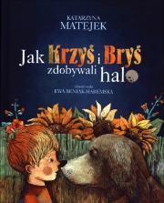 Jak Krzyś i Bryś zdobywali halo. Autor: Katarzyna Matejek. Dadada.pl Okładka książki Jak Krzyś i Bryś zdobywali halo