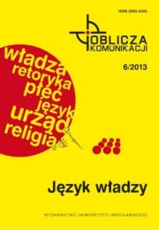 Okładka książki Język władzy