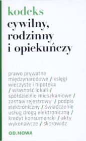 Kodeks cywilny, rodzinny i opiekuńczy. Autor: Lech Krzyżanowski. Dadada.pl Okładka książki Kodeks cywilny, rodzinny i opiekuńczy