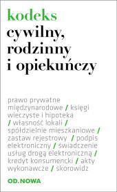 Okładka książki Kodeks cywilny, rodzinny, opiekuńczy 01.09.2014