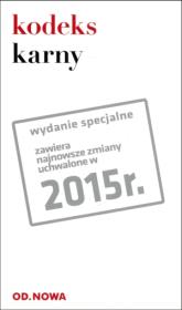 Kodeks karny 01.02.2015. Autor: Lech Krzyżanowski. Dadada.pl Okładka książki Kodeks karny 01.02.2015