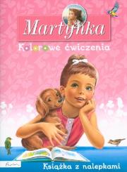 Okładka książki Martynka. Książka z nalepkami.Kolorowe ćwiczenia