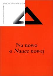 Okładka książki Na nowo o 'Nauce nowej'