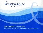 Opakowanie Naboje do pióra wiecznego Waterman niebieskie zmywalne 8szt.