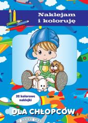 Okładka książki Naklejam i koloruję - Dla chłopców