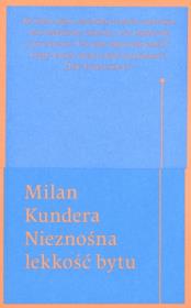 Okładka książki Nieznośna lekkość bytu