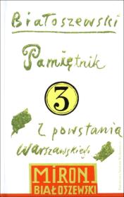 Okładka książki Pamiętnik z Powst. Warsz. Utwory zebrane t.3