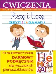 Piszę i liczę. Zeszyty 3 i 4 dla klasy 1. Autor: Anna Wiśniewska (red.). Dadada.pl Okładka książki Piszę i liczę. Zeszyty 3 i 4 dla klasy 1