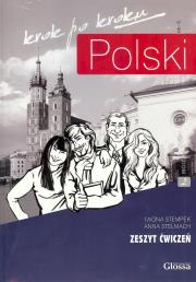Polski krok po kroku Zeszyt ćwiczeń Poziom 2. Autor: Stempek Iwona, Stelmach Anna. Dadada.pl Okładka książki Polski krok po kroku Zeszyt ćwiczeń Poziom 2