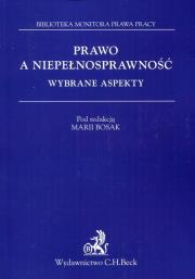 Prawo a niepełnosprawność Wybrane aspekty. Autor: Rączka Gabriela, Mitura Elżbieta. Dadada.pl Okładka książki Prawo a niepełnosprawność Wybrane aspekty