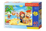 Okładka książki Puzzle 40 maxi - Pirate Treasure CASTOR