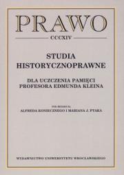 Okładka książki Studia historycznoprawne