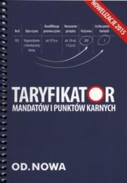 Okładka książki Taryfikator mandatów i punktów karnych