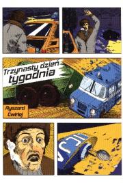 Trzynasty dzień tygodnia. Autor: Ćwirlej Ryszard. Dadada.pl Okładka książki Trzynasty dzień tygodnia