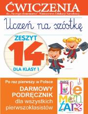 Okładka książki Uczeń na szóstkę Zeszyt 14 dla klasy 1