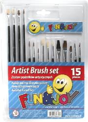 Zestaw pędzelków artystycznych 15szt.. Wydawca: Titanum. Dadada.pl Opakowanie Zestaw pędzelków artystycznych 15szt.