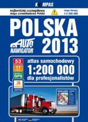 Okładka książki Atlas samochodowy 1:200 000  Polska 2013 TIR