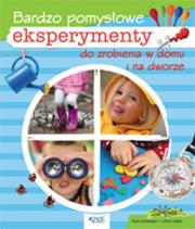 Bardzo pomysłowe eksperymenty do zrobienia.... Autor: Ruth Gellersen, Ulrich Velte. Dadada.pl Okładka książki Bardzo pomysłowe eksperymenty do zrobienia...