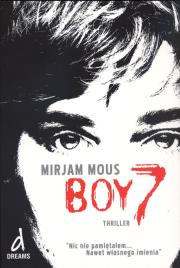 Boy 7. Autor: Mous Miriam. Dadada.pl Okładka książki Boy 7