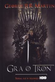 Okładka książki Gra o tron - George R.R. Martin tw. okł.film.