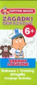 Okładka książki Kapitan Nauka. Zagadki obrazkowe. Zabawy logiczne
