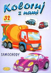 Koloruj z nami. Samochody PASJA. Autor: praca zbiorowa. Dadada.pl Okładka książki Koloruj z nami. Samochody PASJA