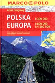 Okładka książki Kombiatlas Europa 1:800T,4.5Mio./ Polska 1:300 000 (2012)