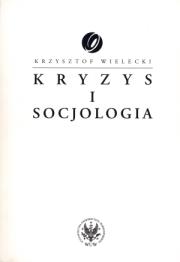 Okładka książki Kryzys i socjologia