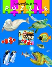 Okładka książki Książka z puzzlami. Zwierzęta mórz w.2012