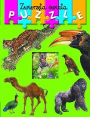 Okładka książki Książka z puzzlami. Zwierzęta świata w.2012