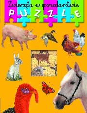Okładka książki Książka z puzzlami. Zwierzęta w gospodar. w.2012
