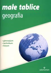 Okładka książki Małe tablice geografia w.2012 ADAMANTAN
