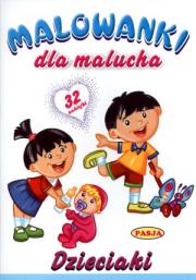 Malowanki dla malucha - Dzieciaki PASJA. Autor:   Praca zbiorowa. Dadada.pl Okładka książki Malowanki dla malucha - Dzieciaki PASJA