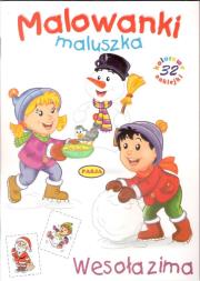 Okładka książki Malowanki maluszka - Wesoła zima  PASJA