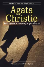 Mężczyzna w brązowym garniturze. Autor: Agatha Christie. Dadada.pl Okładka książki Mężczyzna w brązowym garniturze