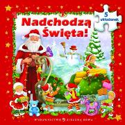 Okładka książki Nadchodzą Święta - Książka z puzzlami